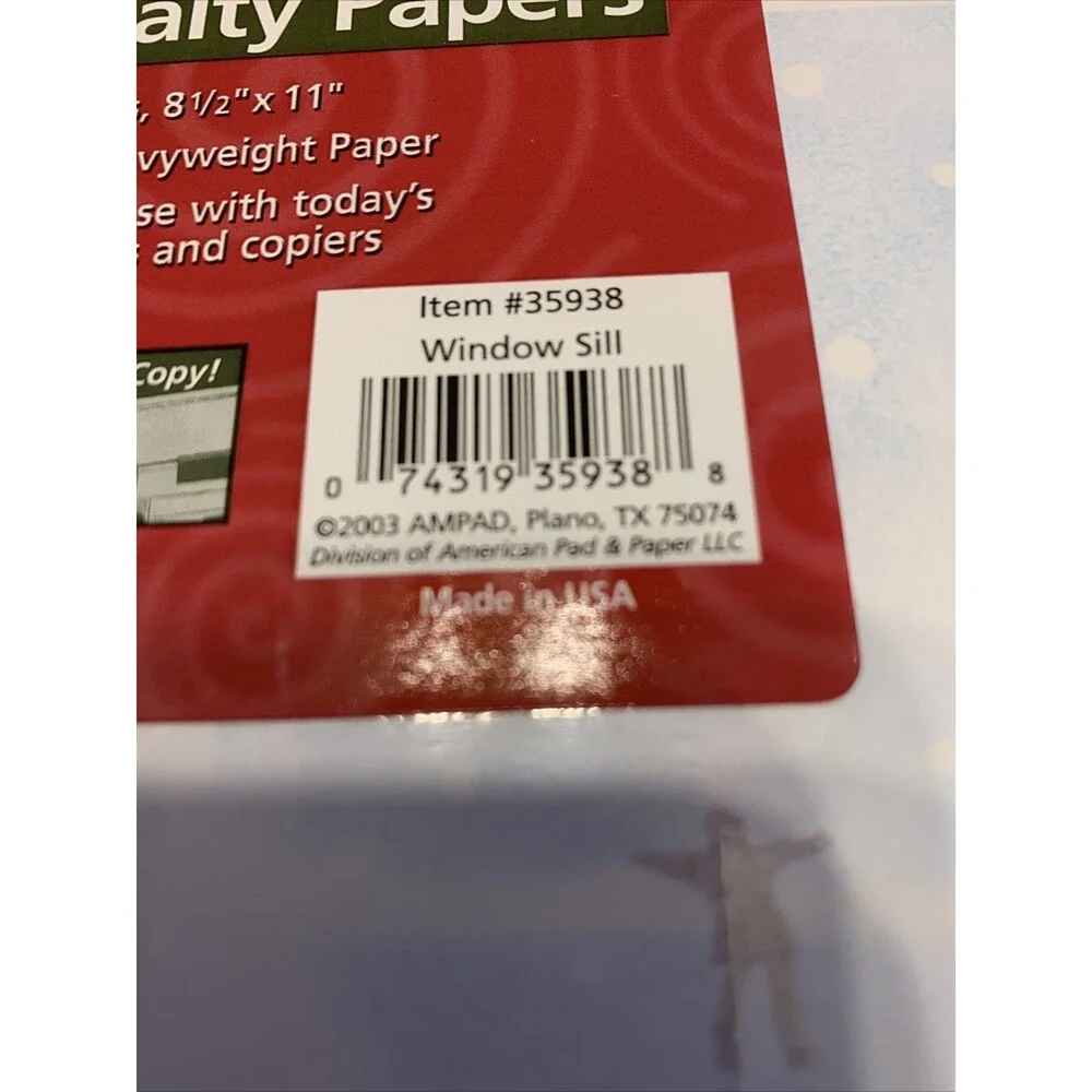 Ampad Pack Of 60 Specialty Papers Window Sill. NEW - Item #35938
